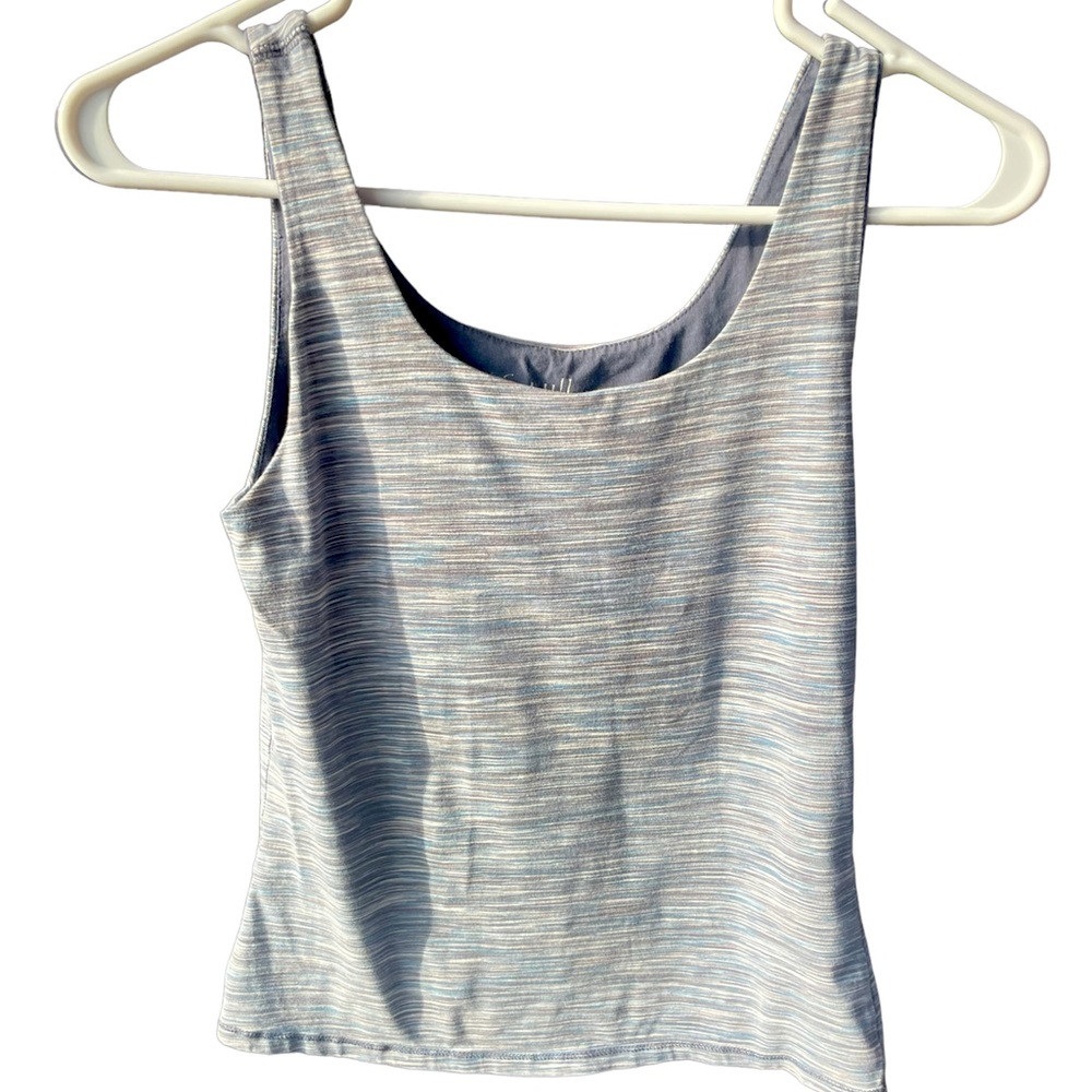 J.Jill shelf bra tank size xs blue/grey